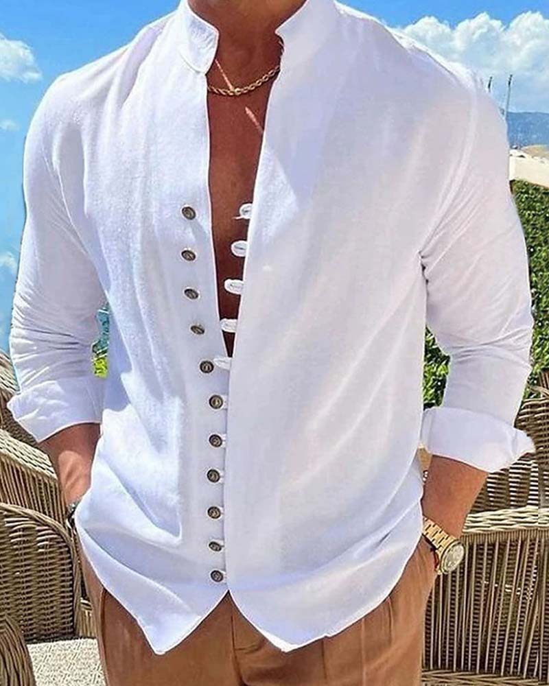 Camisa de Botón Grueso Avelí