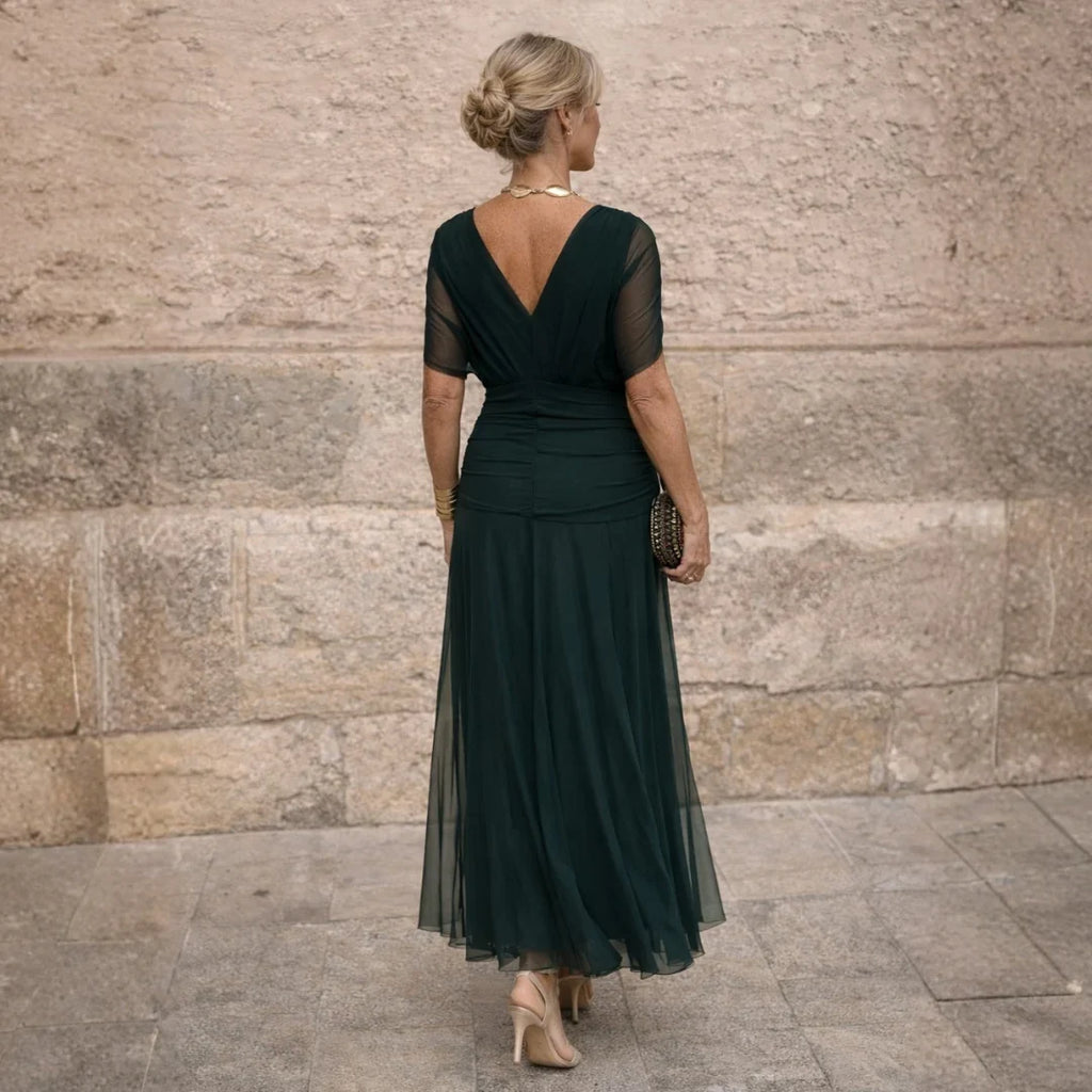 ELIZA™ – VESTIDO VERDE ELEGANTE