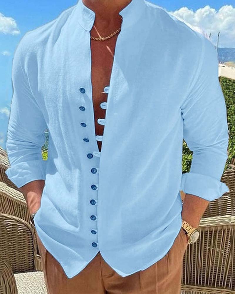 Camisa de Botón Grueso Avelí