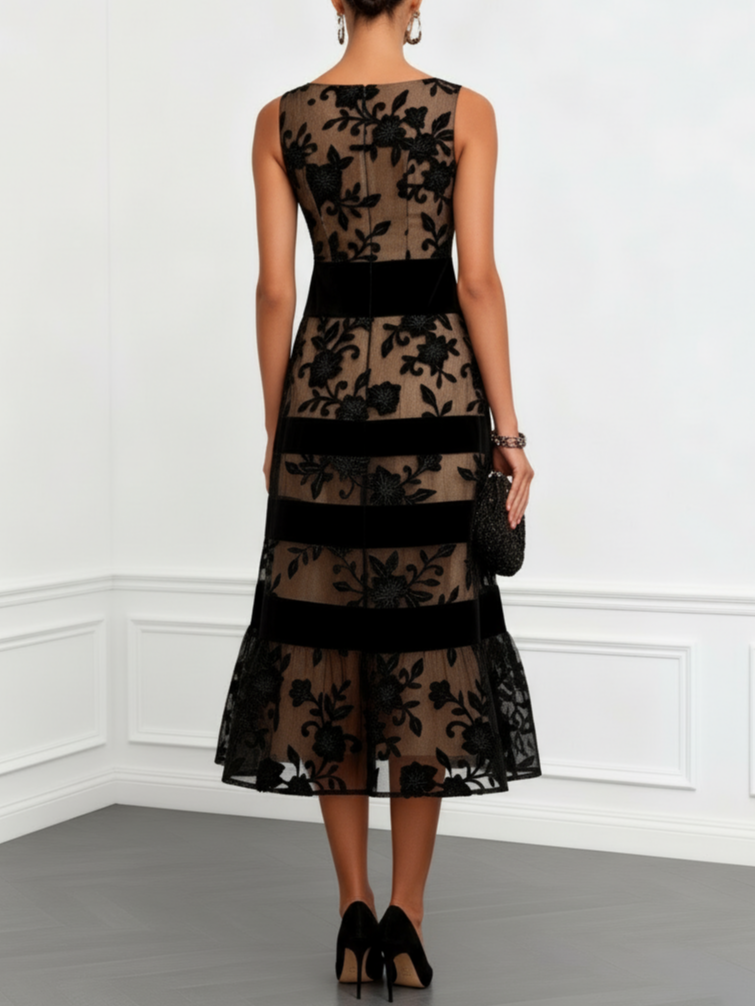 Vestido Avelia midi sin mangas