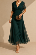 ELIZA™ – VESTIDO VERDE ELEGANTE