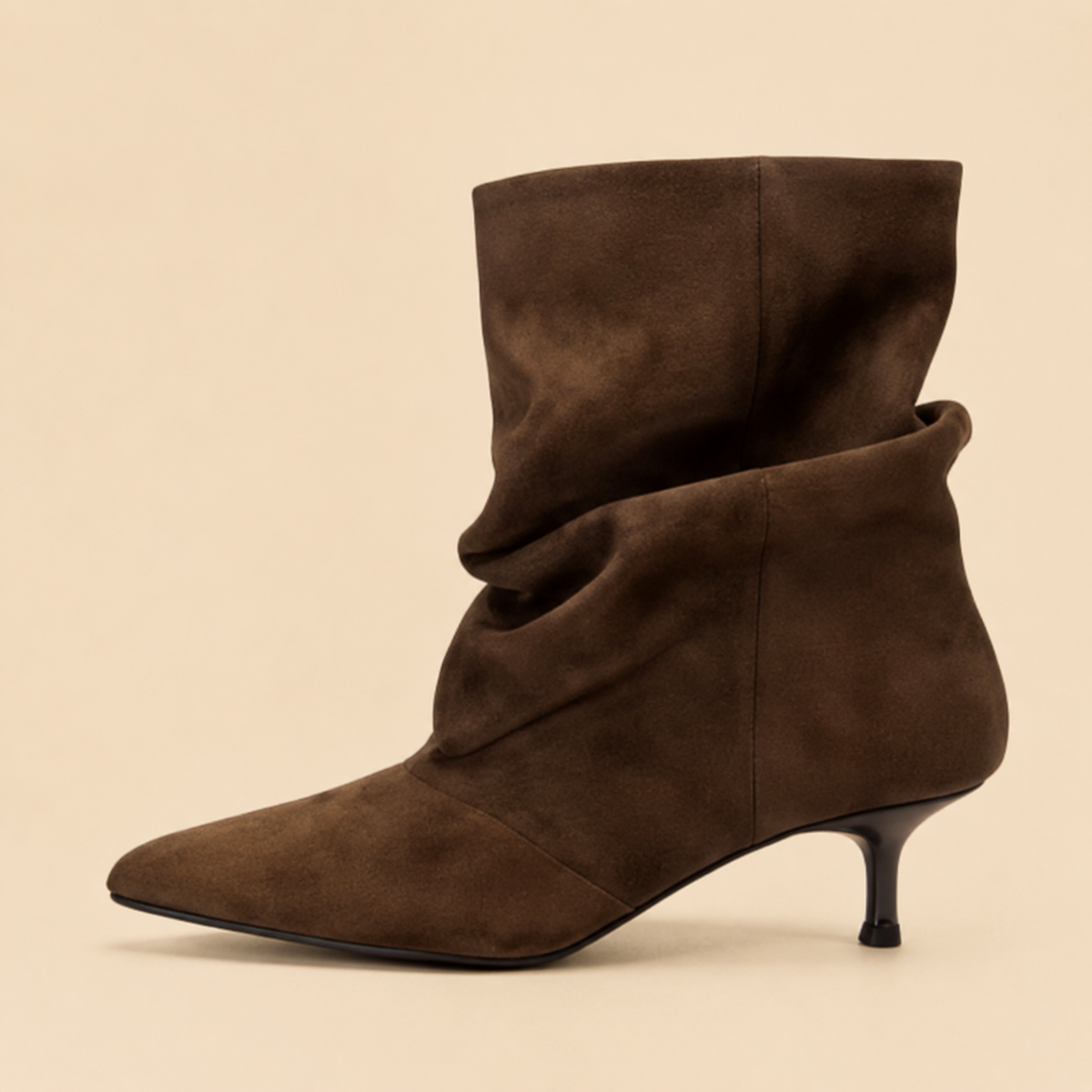 Botines Tacón Fruncido/ Avelia Otoñal