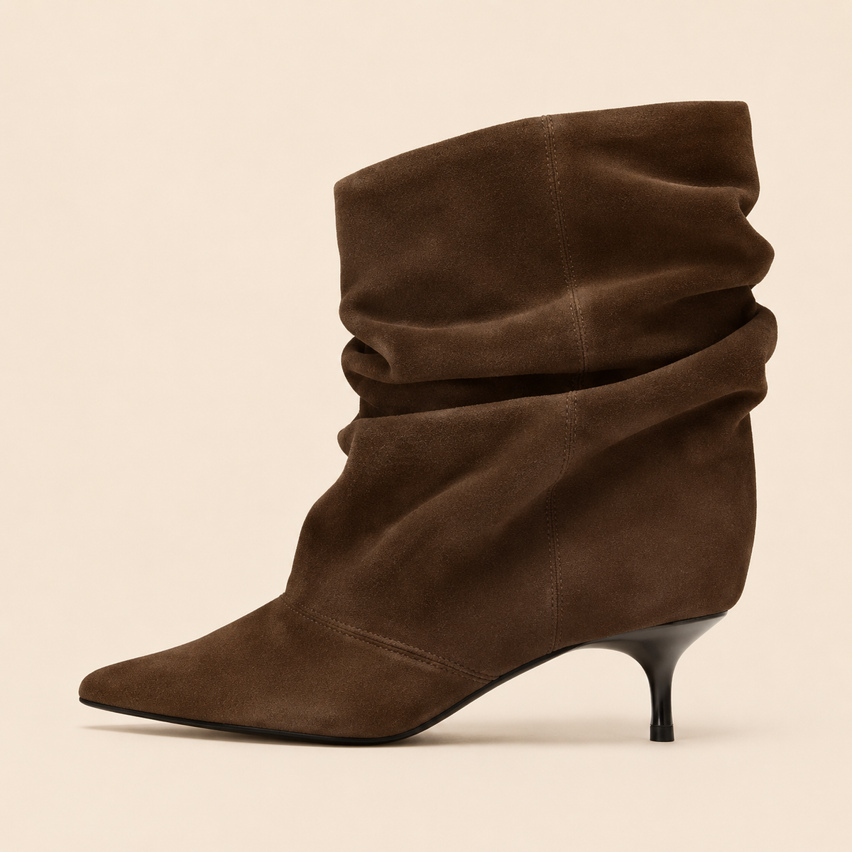 Botines Tacón Fruncido/ Avelia Otoñal