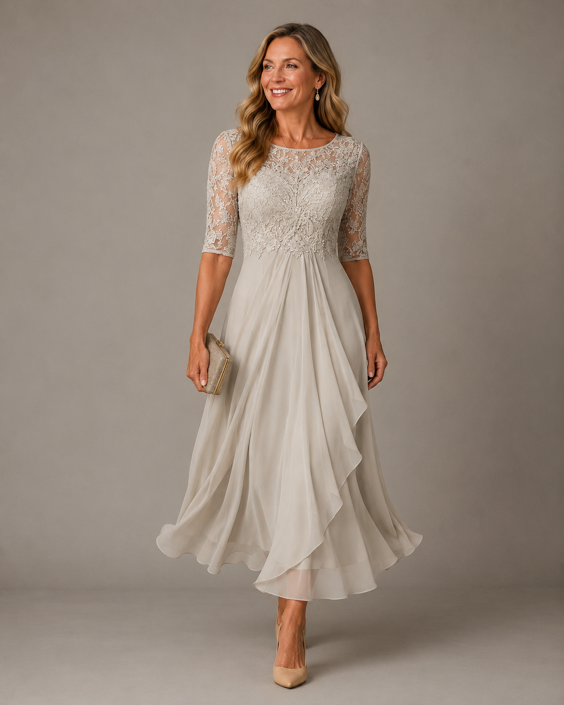 ROSE: EL VESTIDO MIDI DE ENCAJE QUE REALZA TU SILUETA