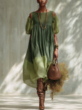 Vestido midi de gasa Avelia