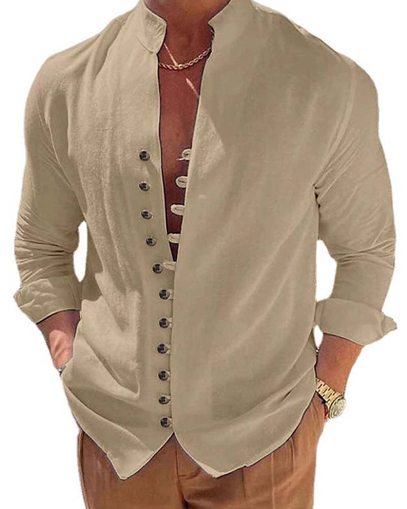 Camisa de Botón Grueso Avelí